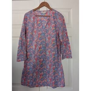 Vineyard Vines Seahorse Cotton Tunic Coverup